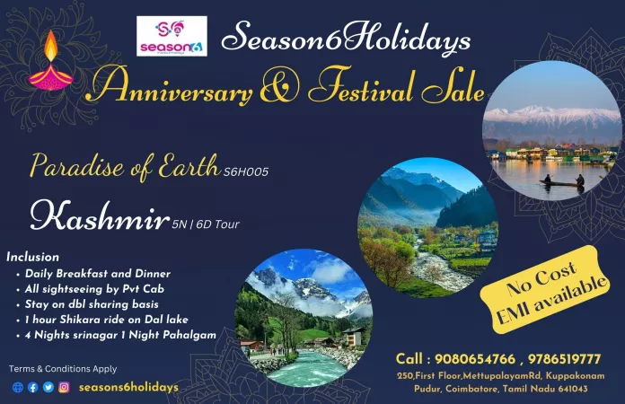 5N 6D Sonmarg Srinagar Tour Package At 38800 By Season 6 Holidays